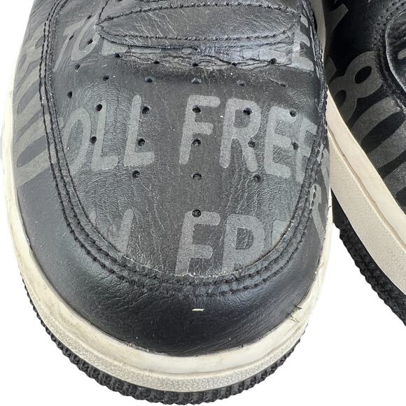 Nike Mens Air Force 1 High '07 PRM Toll Free Pack Shoes Spell Out Size 11.5 - Picture 4 of 12